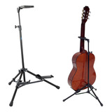 Kit2 Suportes Violão Guitarra Baixo Pedestal C Trava Robusto