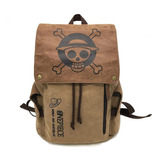 Mochila Escolar Caomao Anime Color Marrón Diseño One Piece 25l