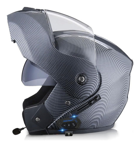 Casco De Moto Abatible Integral Con Bluetooth