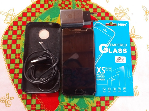 Celular Moto G5 S Plus+cable Usb+protector Impecable!