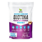 Biotina Con Colágeno + Ácido Hialurónico Y Vitamina E, 500 G Sabor Natural