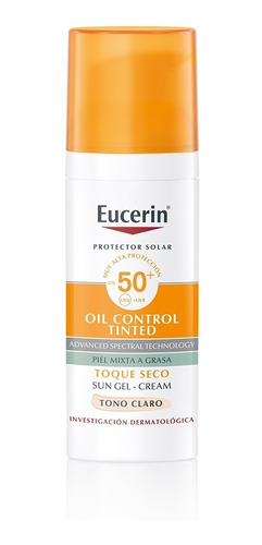 Eucerin Protector Sol Oil Control Tinted Claro Gelcrema 50ml