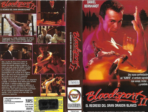 Bloodsport Ii Vhs Daniel Bernhardt James Hong Pat Morita