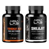 Kit Shilajit + Tongkat Ali Azga Lab Más Testosterona Sabor Sin Sabor