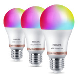 Lampara Philips Wifi Smart Color E27 Led Inteligente X3 Un