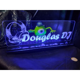 Placa Acrílico Personalizada Dj  Logotipo