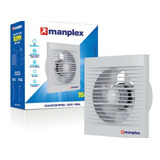 Exaustor Residencial De Banheiro Manplex 15cm - 18w 220v Cor Branco