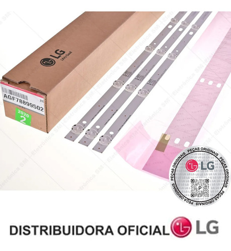 Kit Completo Barras Led LG 43lj5550 Novo Original