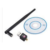 Antena Wifi Lan Usb 2.0 Notebook Y Pc Receptor De Señal Wifi