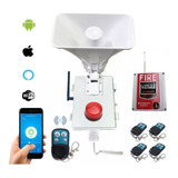 Alarma Vecinal Wifi Rf 433 Mhz Con Boton Fire 300m App Ios