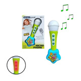 Microfono Infantil De Mano Con Luces Y Sonido Musical Niños