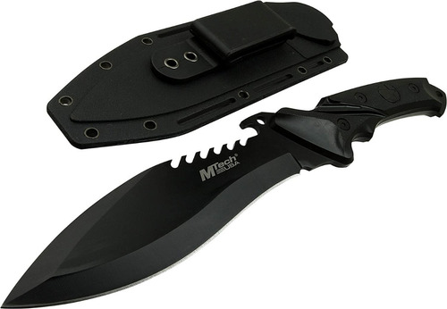 Cuchillo Tactico Mtech Usa Mt-20-12 Fixed Blade, Black Bowie