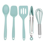 Set Mini Utensilios Cocina En Silicona 5pz Ideal Para Niños