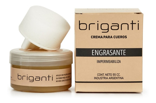 Pomada Crema Calzado Cuero Engrasado Impermeabiliza Briganti