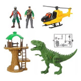 Set De Dinosaurio Grande Con Luz Y Sonido Adventure Force