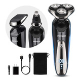 Mens Rechargeable Electric Razor - Waterproof Wet Dry Cor...