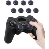 Cubre Grips Para Ps4 Ps3 Xbox One Xbox 360 8un Negro Y Azul