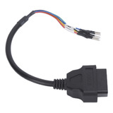 Adaptador De Conector De Cabo Obd De 16 Pinos Abs Black Moto