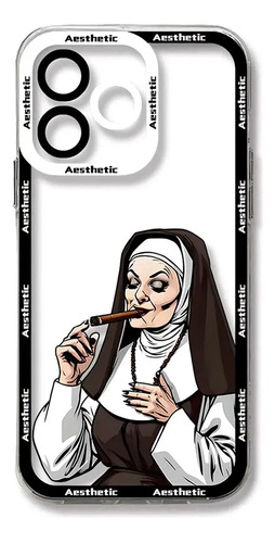 Funda De Teléfono Estética Smoking Nuns Para iPhone 15, 14,