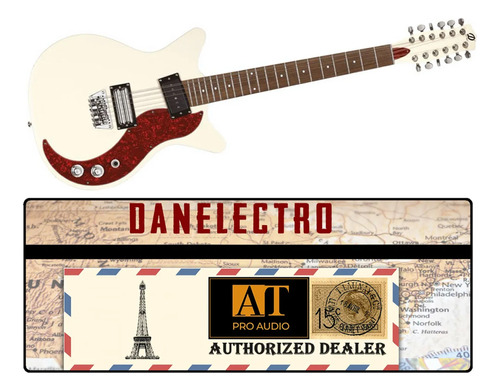 Guitarra 12 Cordas Danelectro 59x12 Vintage Cream