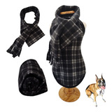 Inverno Pet Kit Soft Roupa Manta Cachecol Cachorros E Gatos 