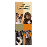 Adesivo Porta Parede Pet Shop Veterinário Cachorro Raça 2.10