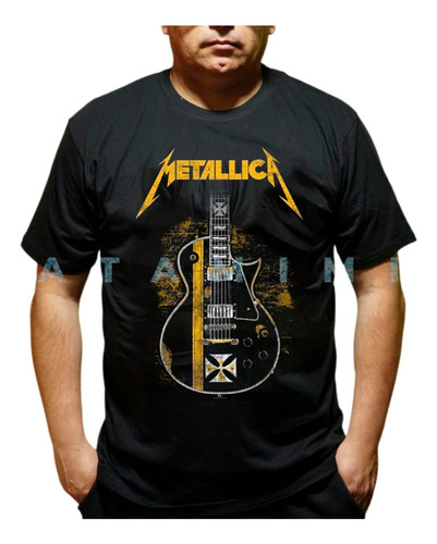 Polera Estampada Banda Metallica