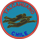 689 Parche Bordado Talcahuano Chile Buceo