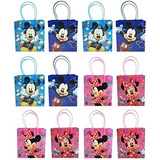 Disney Mickey & Minnie Mouse - Bolsas De Regalo, 12 Piezas