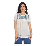 Blusa Casual Mujer Blanco 965-69