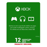 Cartão Xbox Live Gold Brasil Cartão 12 Meses Envio Imediato