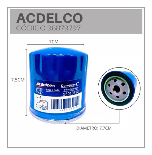 Filtro De Aceite Pf 47 Para Chevrolet Aveo Corsa Optra Foto 2