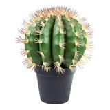 Planta Grande Cactus Artificial En Maceta 50 Cm