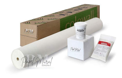 Papel Mural Colowall Azapa Marfil  + Kit De Adhesivo