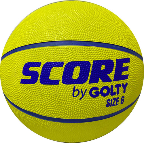 Balon De Baloncesto Score By Golty Competicion Caucho #6 Color Verde