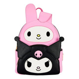 Loungefly Mini Backpack Sanrio Hello Kitty My Melody Kuromi Diseño De La Tela Piel Sintetica