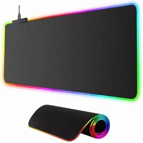 Mouse Pad Gamer Base De Goma Antideslizante Rgb