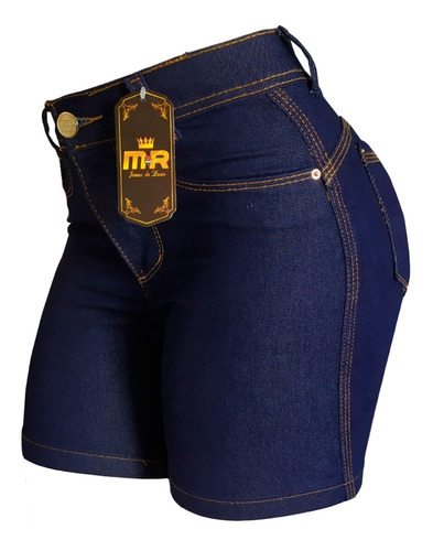 Kit Com 2 Bermudas Feminina Jeans Hot Pants Com Lycra
