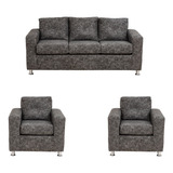 Living George 311 Cuero Auris Gris / Muebles América