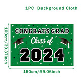 Banner De Fiesta De Graduación De 2024 Con Telón De Fondo Ve