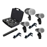 Set 5 Microfonos Bateria Proel Dmh5xl Valija La Roca Cuo