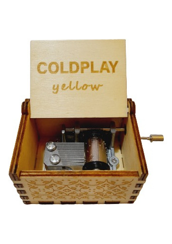 Caja Musical Coldplay Yellow Cajita De Música