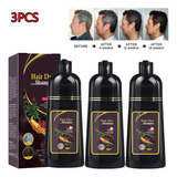 3 Unidades De Shampoo He Shou Wu Para Alisar E Reparar O Cab