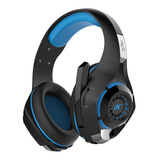 Auriculares Gamer Nisuta Nsaug300 Negro Y Azul