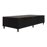 Cama Box Com Baú Com 38cm De Altura Prince Preto