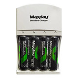 Baterias 3600mah Aa Recargable X 4 Pack+ Cargador 