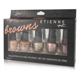 Set De 5 Esmaltes De Uñas Etienne Browns