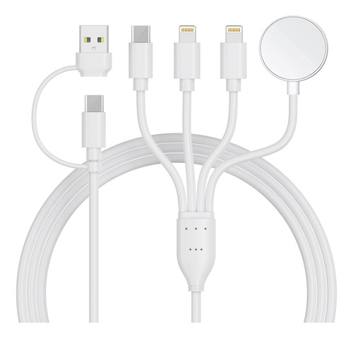 Cable De Carga Múltiple 4 En 2 Para Cargador De Apple Watch,