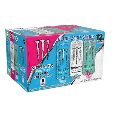 Monster Energy Ultra, Zero Sugar Paquete Variado De 12 Latas | Envío gratis