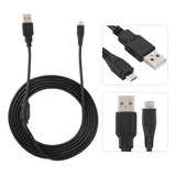 1.8m Cabo De Carregamento Usb Com Anel Magnético Para Ps4 / Slim / Pro Controller Gamepad